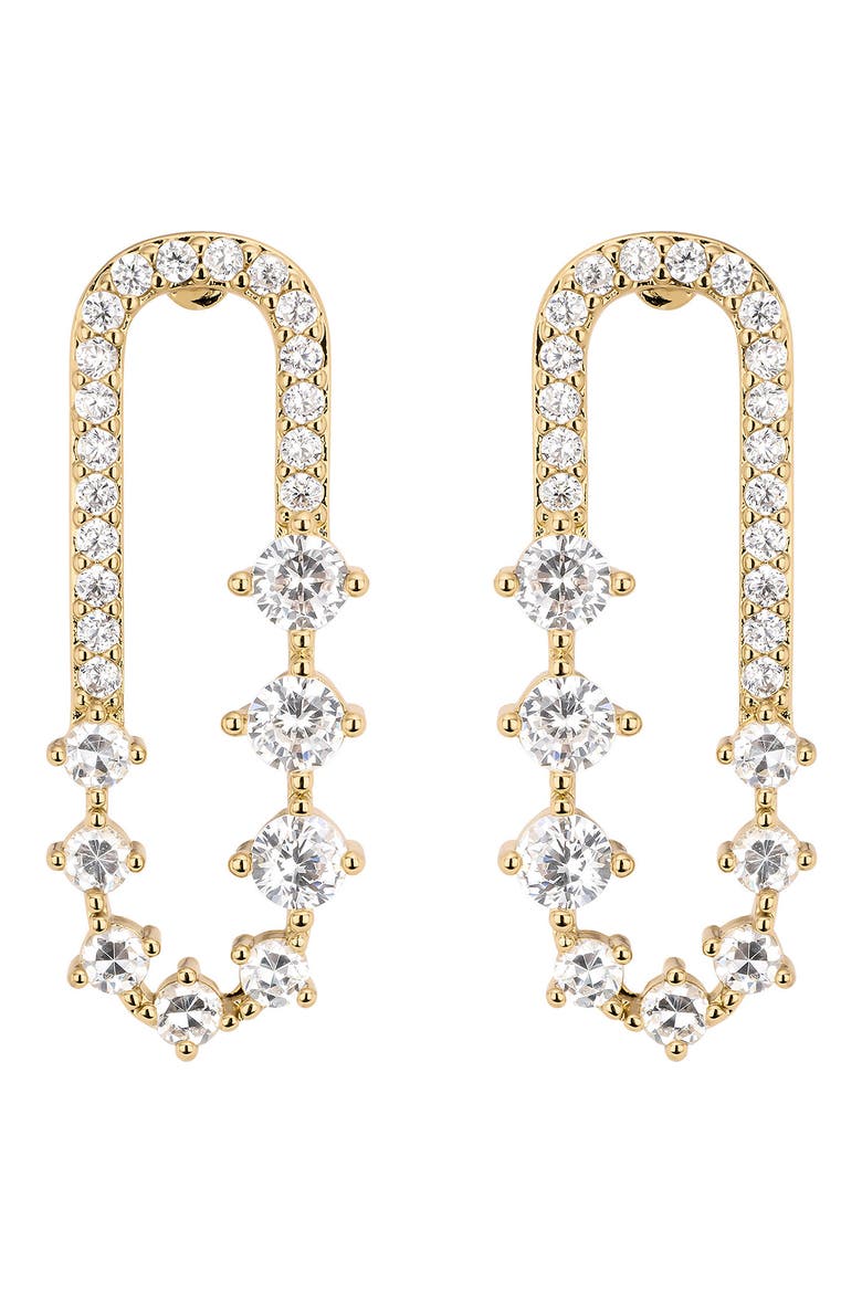 Modern Muse CZ Paperclip Drop Earrings video