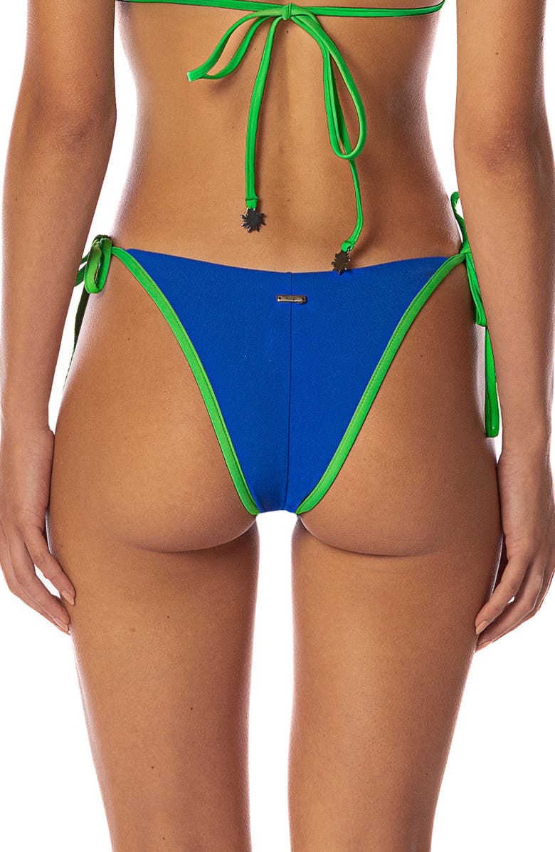 Maaji Cobalt Blue Dreamscape Reversible Bikini Bottoms, Alternate, color, Blue