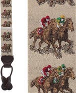 Trafalgar The Home Stretch Novelty Silk Button End Suspenders