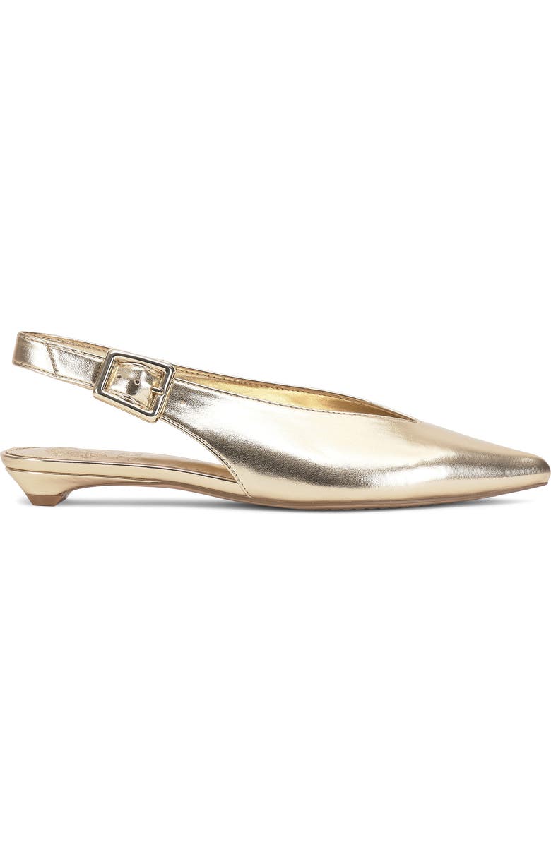 Vince Camuto Valther Pointed Toe Flat, Alternate, color, Egyptian Gold