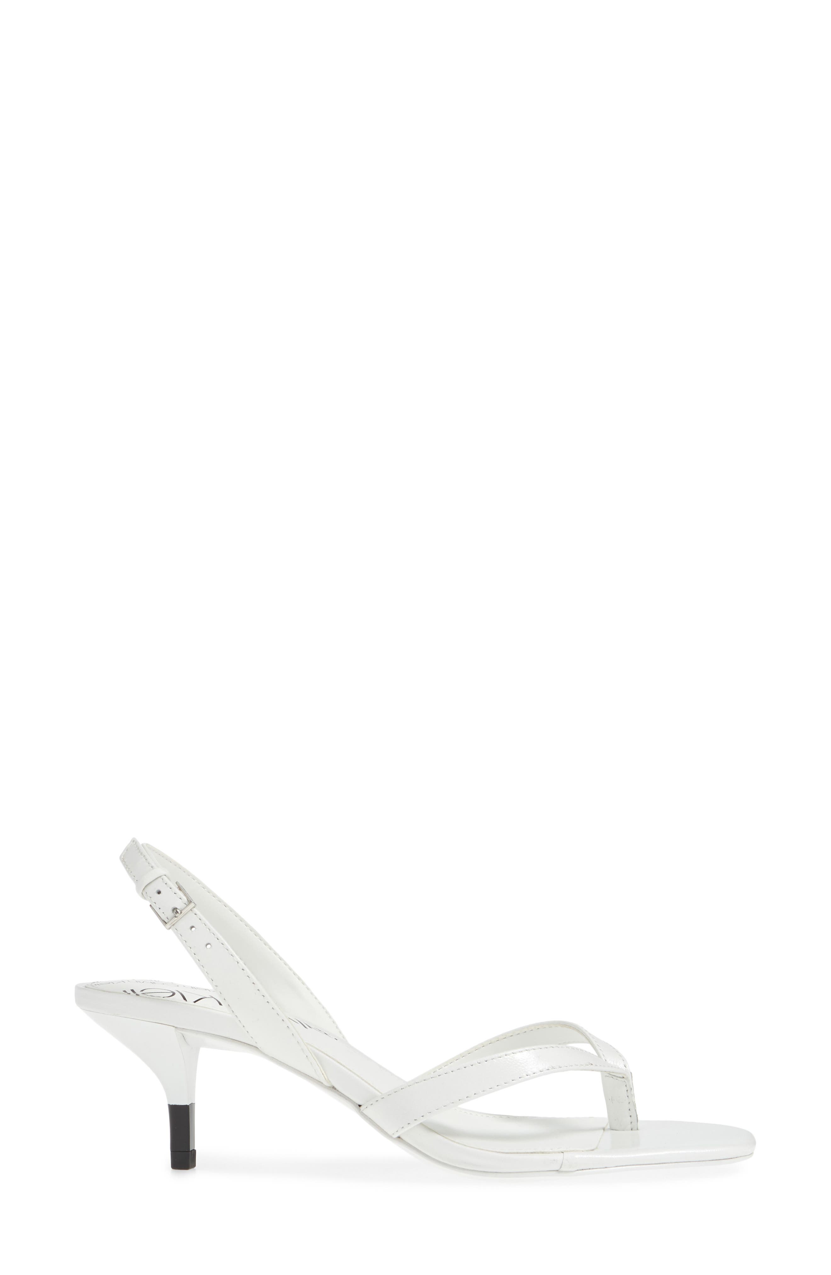 Monty Thong Sandal, Alternate, color, WHITE LEATHER