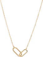 Argento Vivo Sterling Silver Interlocking Link Necklace