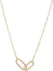 Argento Vivo Sterling Silver Interlocking Link Necklace