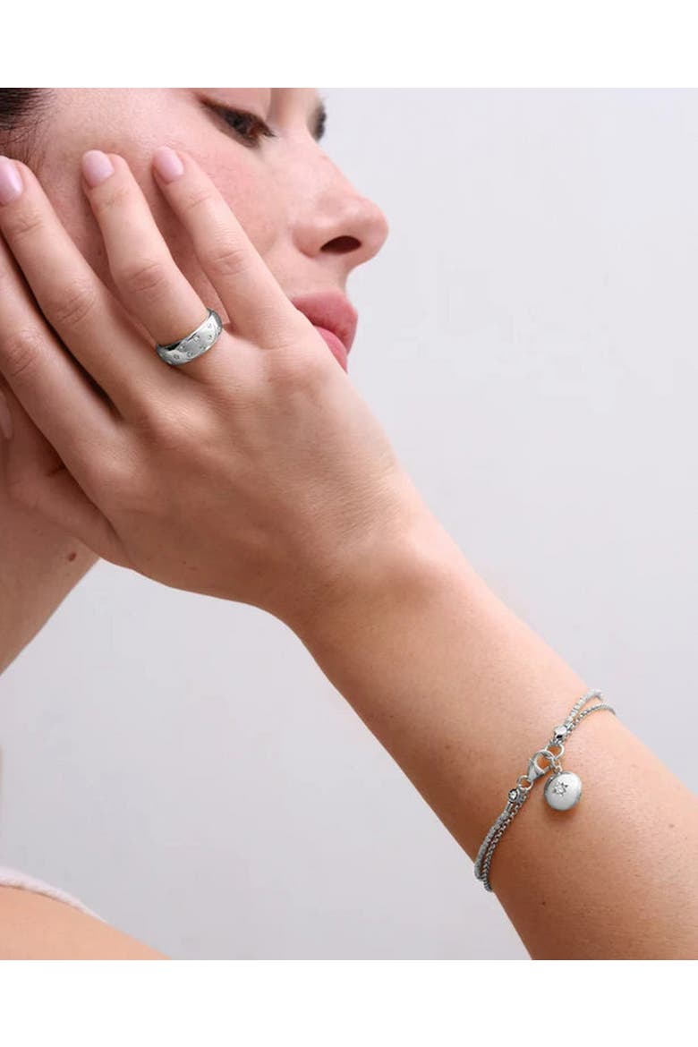 Silver Biography Locket Bracelet, Alternate, color, Silver