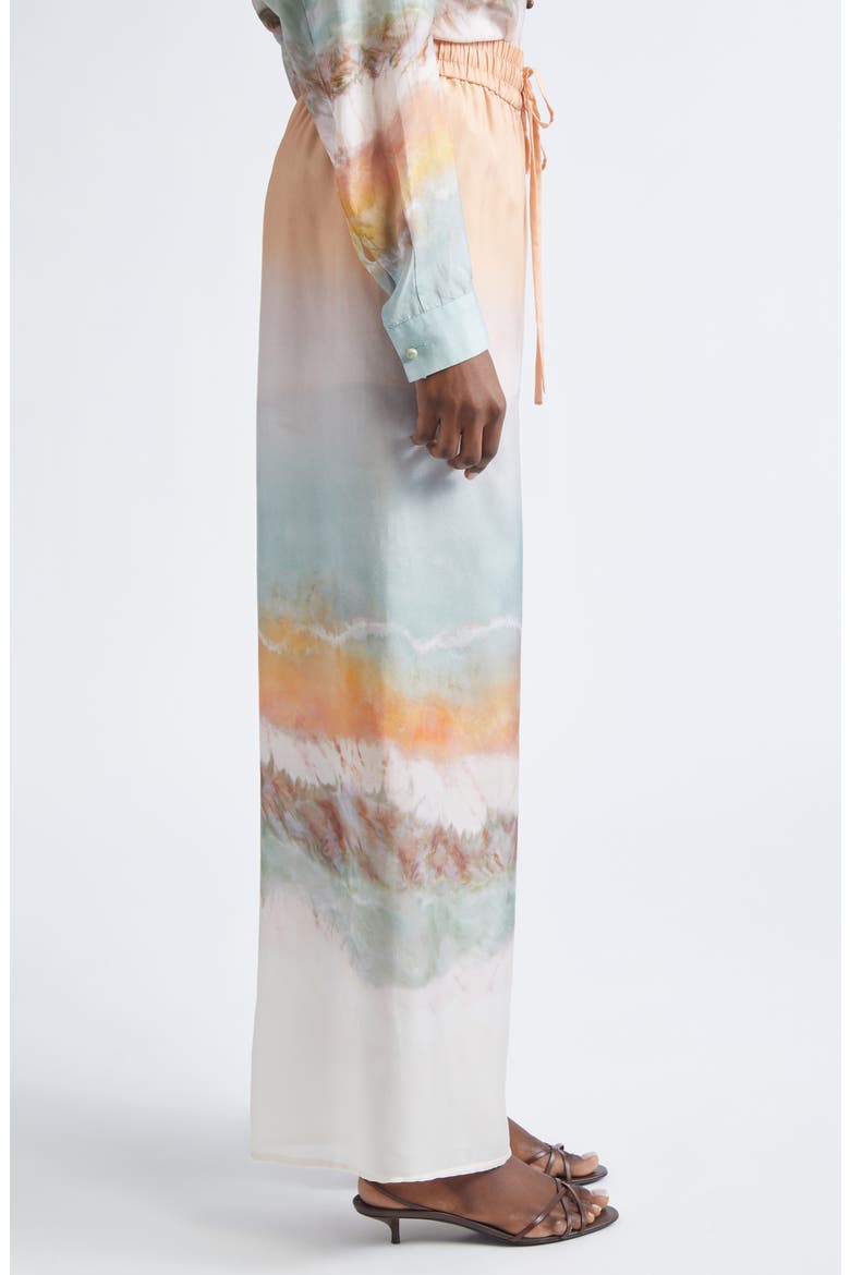 Daylight Relaxed Silk Pants, Alternate, color, TIE DYE