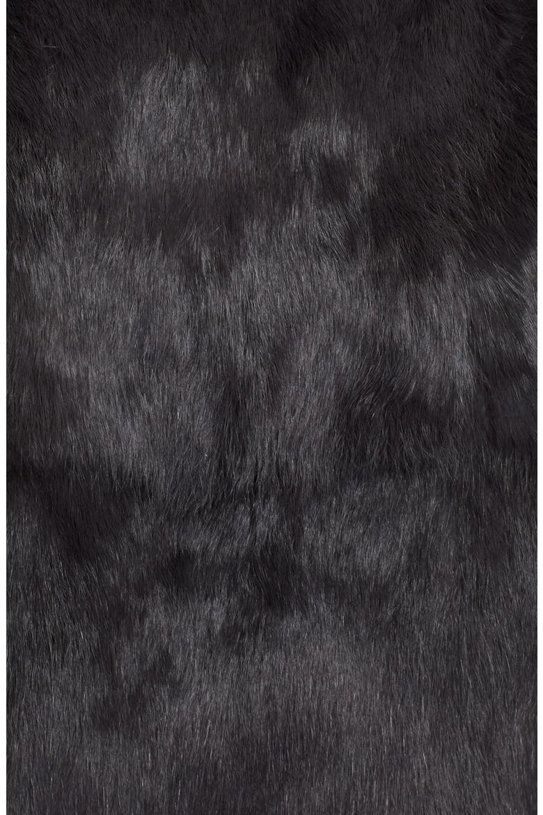 Genuine Rabbit Fur & Goat Fur Vest (Nordstrom Exclusive), Alternate, color, GRAPHITE