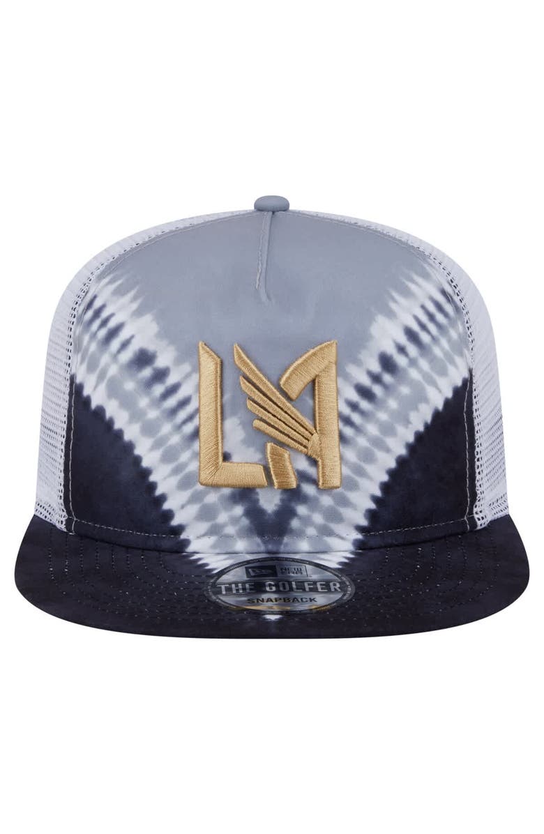 New Era Men's New Era  Black/Gray LAFC Tie-Dye Adjustable Golfer Hat, Alternate, color, Black