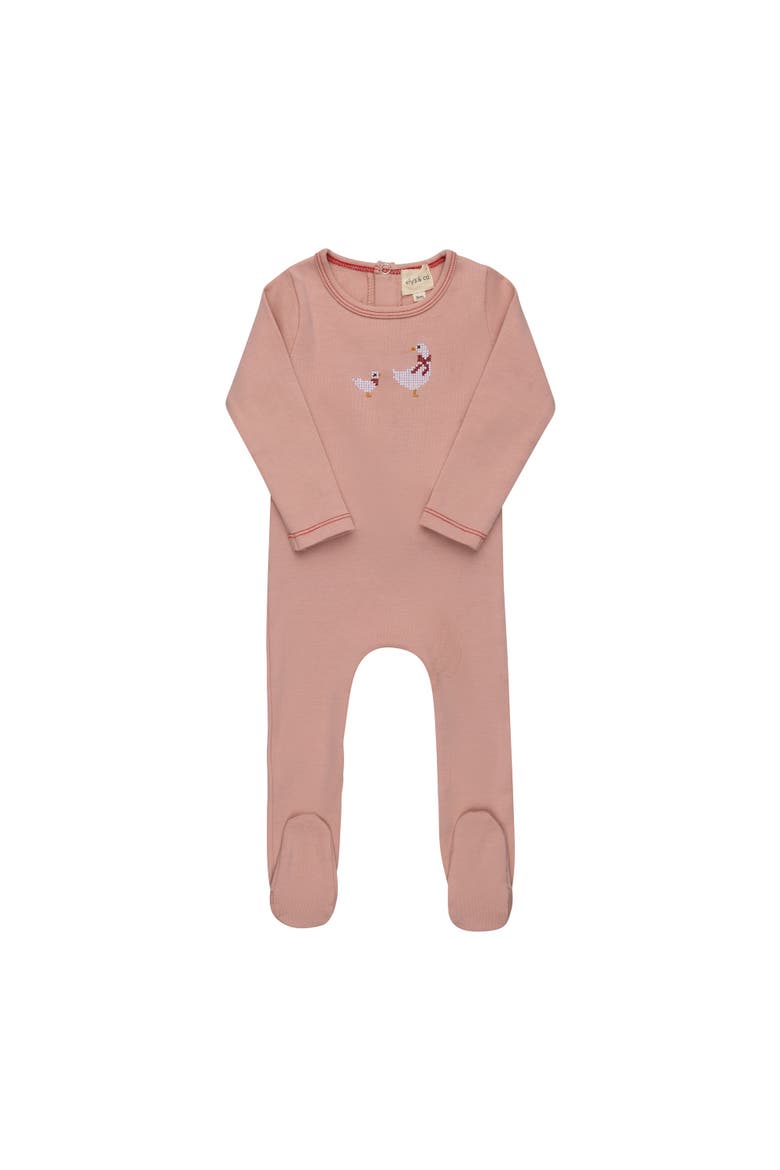 Cross Stitch Duckling Collection - Footie, Main, color, Pink
