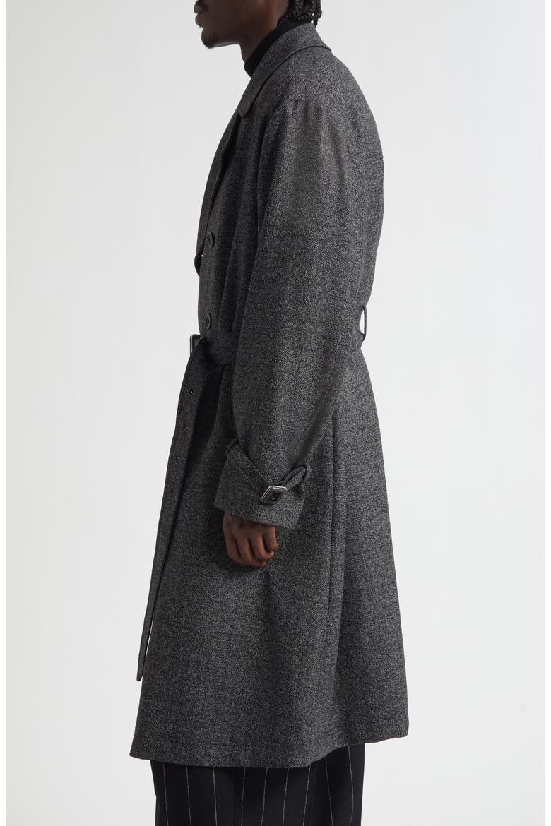 Virgin Wool Blend Trench Coat, Alternate, color, S8031 FANTASIA NON STAMPA