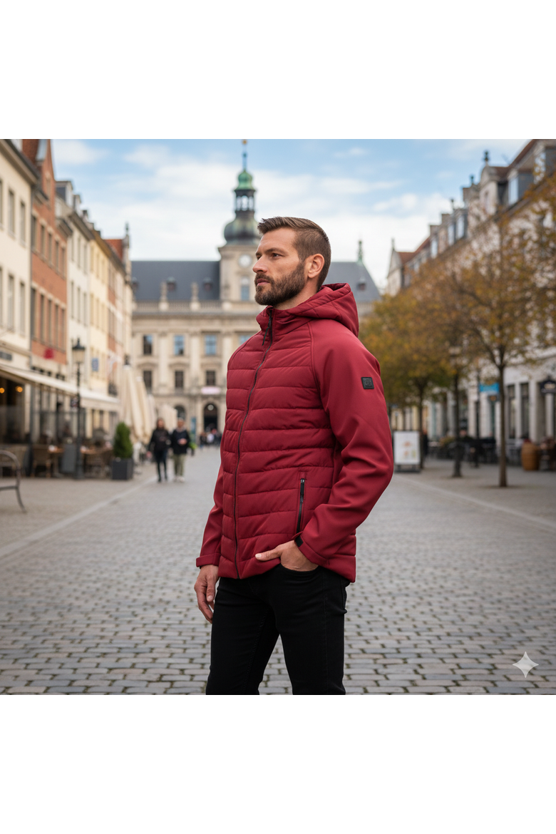 Tech Stretch Softshell Jacket, Alternate, color, Dark Red