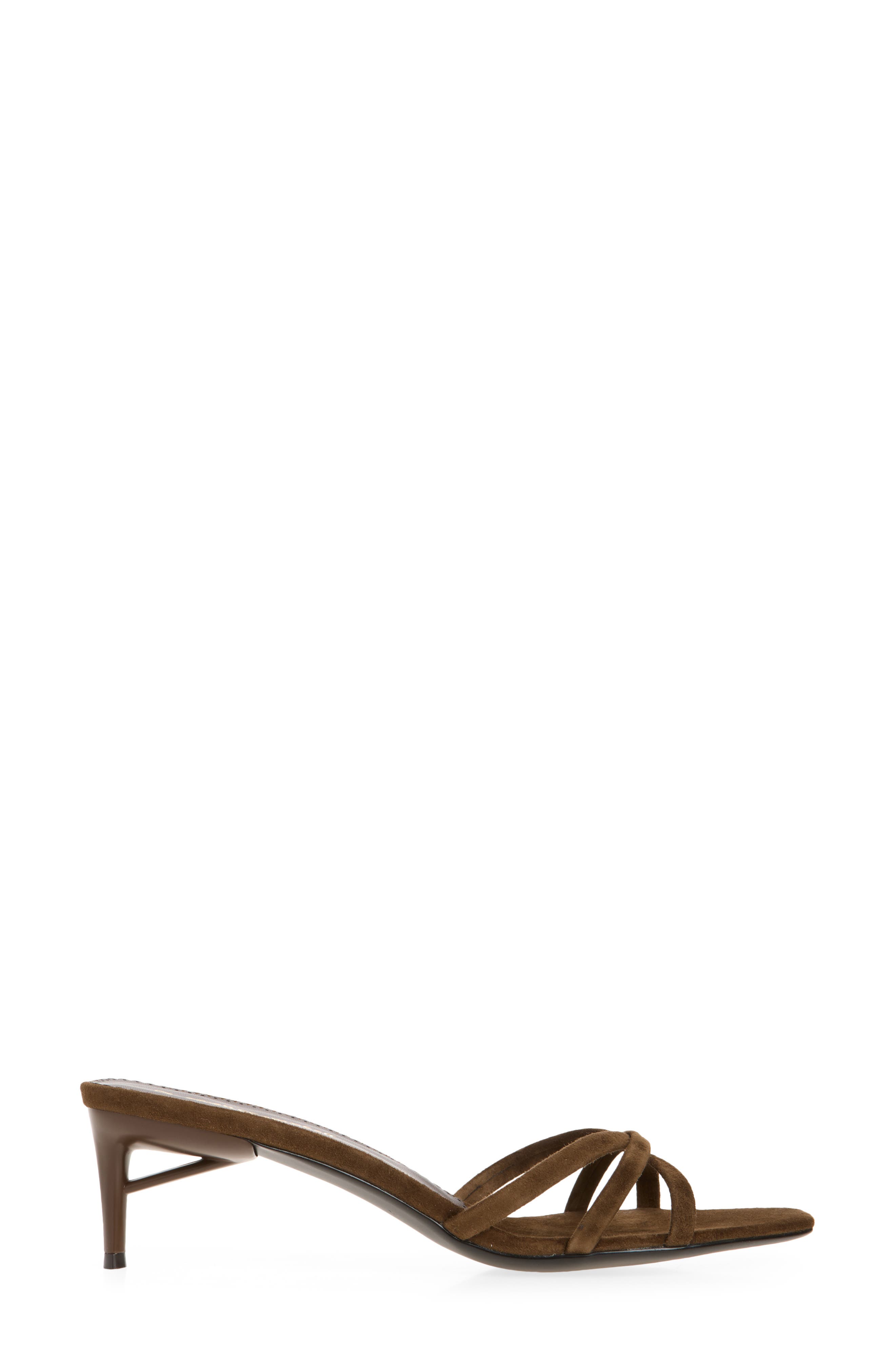 Jeffrey Campbell Nicoise Slide Sandal, Alternate, color, Brown Suede