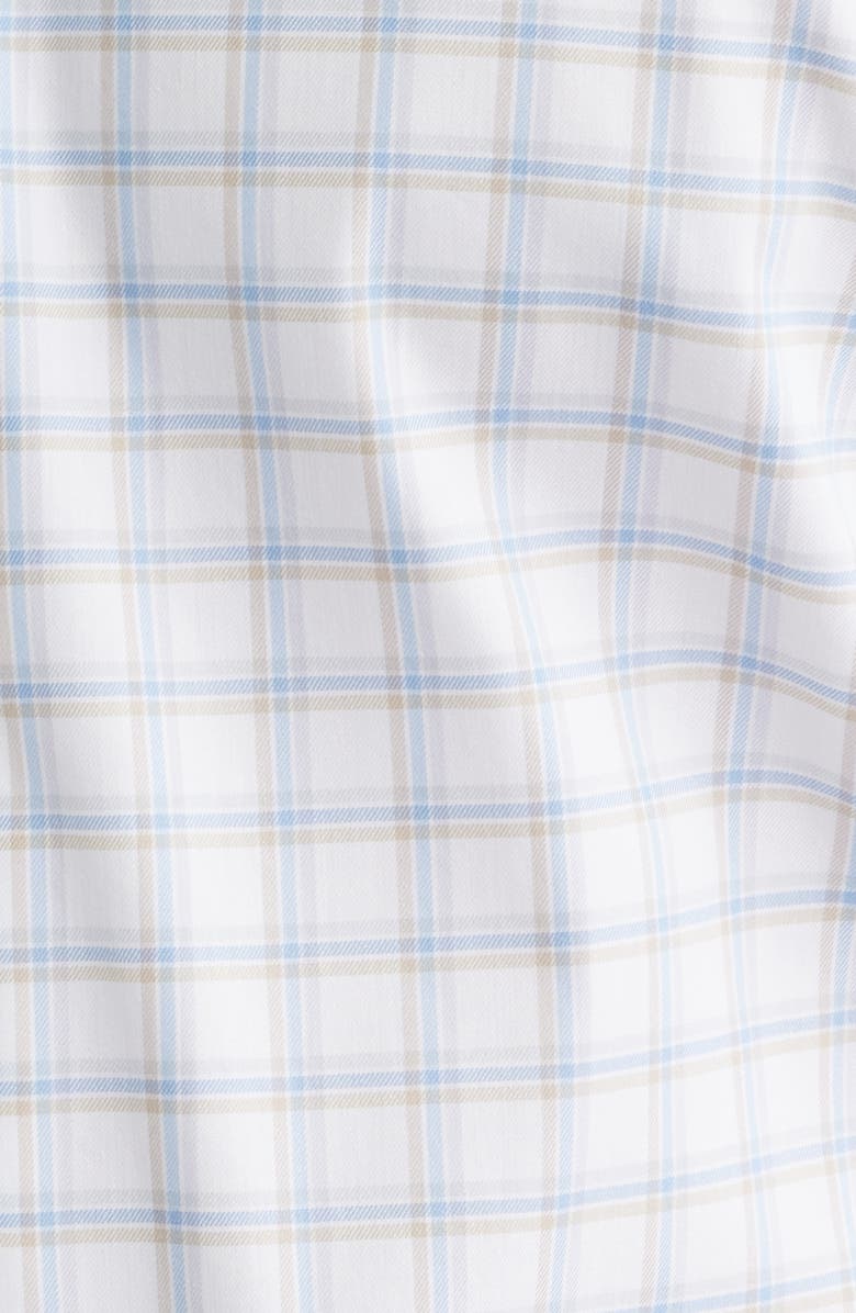 Peter Millar Lenox Stretch Cotton Blend Button-Up Sport Shirt, Alternate, color, White