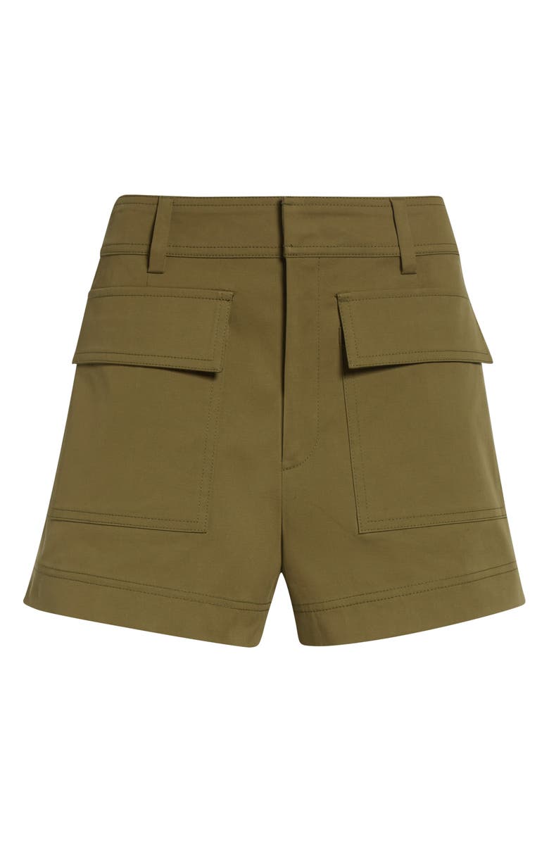 A.L.C. Oakley Stretch Cotton Twill Cargo Shorts, Alternate, color, Hazel