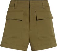 A.L.C. Oakley Stretch Cotton Twill Cargo Shorts