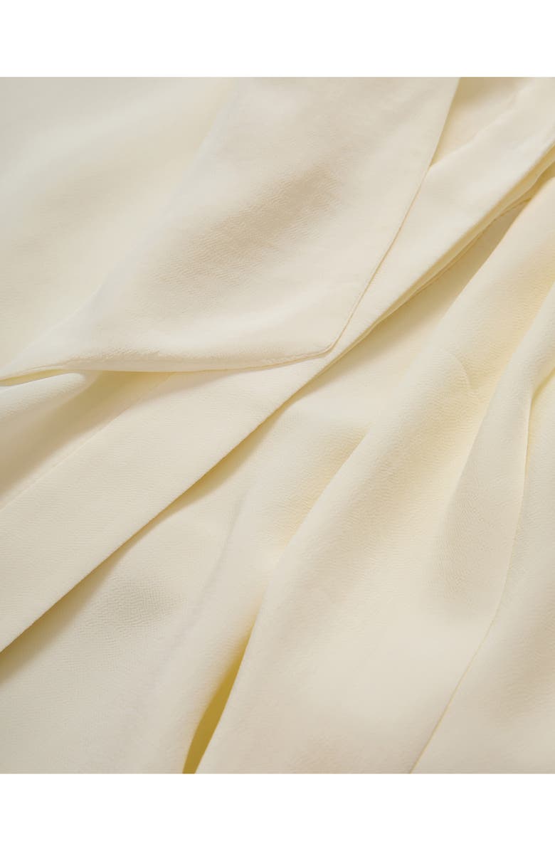 Veronica Beard Magnolia Tie Neck Sleeveless Button-Up Shirt, Alternate, color, Dove