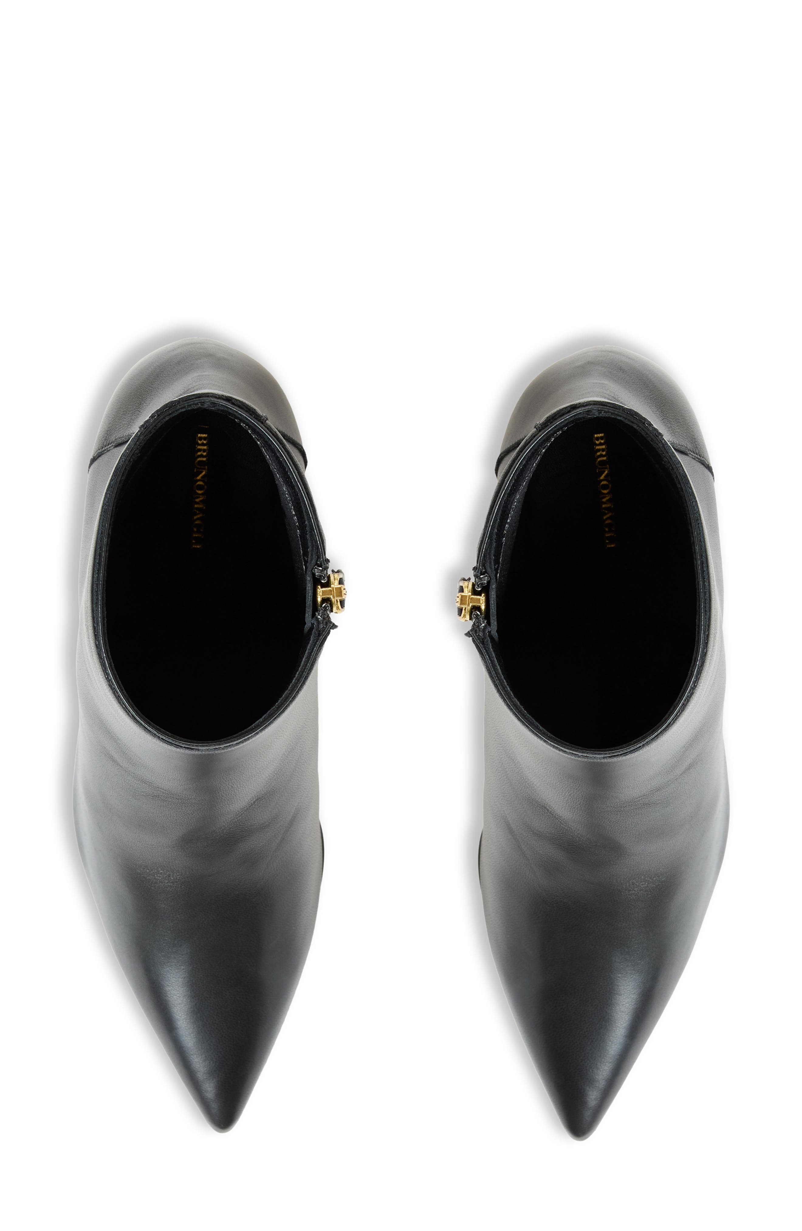 Fiama Pointed Toe Bootie, Alternate, color, BLACK LEATHER