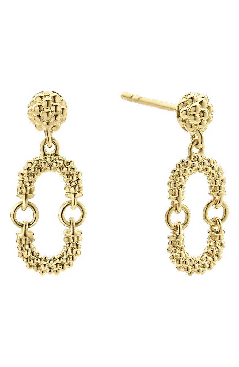 LAGOS Oval Drop Earrings, Alternate, color, Gold