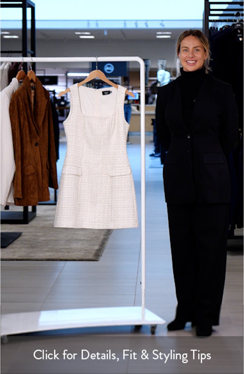 Sleeveless Tweed Minidress, sales video thumbnail