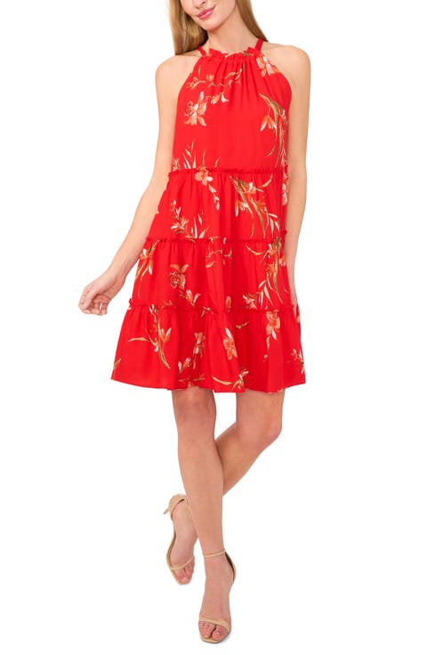 Tiered Halter Dress