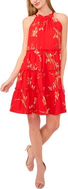 CeCe Tiered Halter Dress