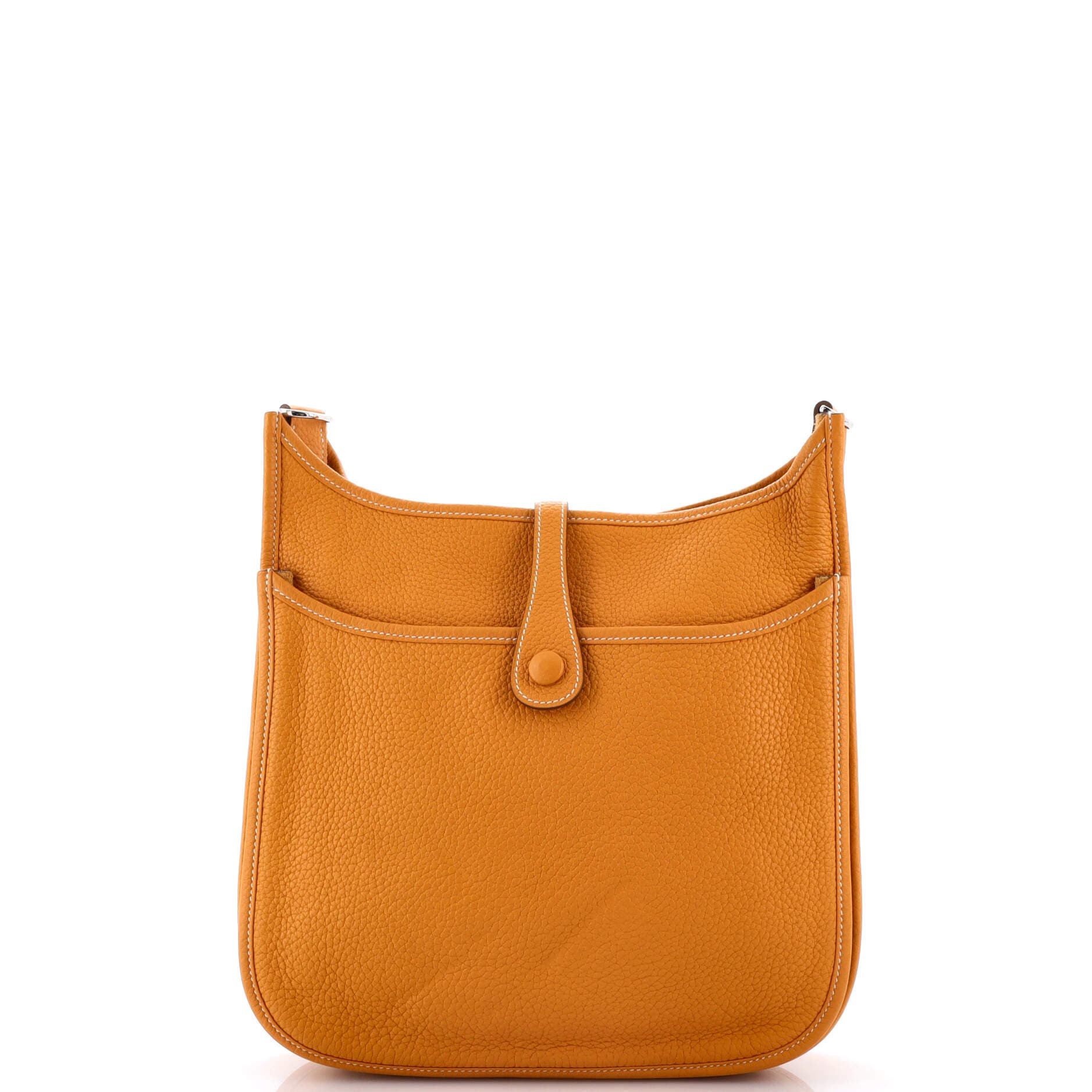 Pre-Owned Hermes Evelyne Bag Gen III Clemence PM, Alternate, color, Moutarde