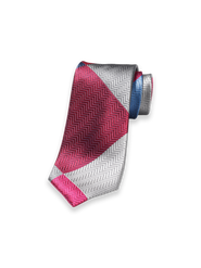 Paul Fredrick Patchwork Woven Silk Tie