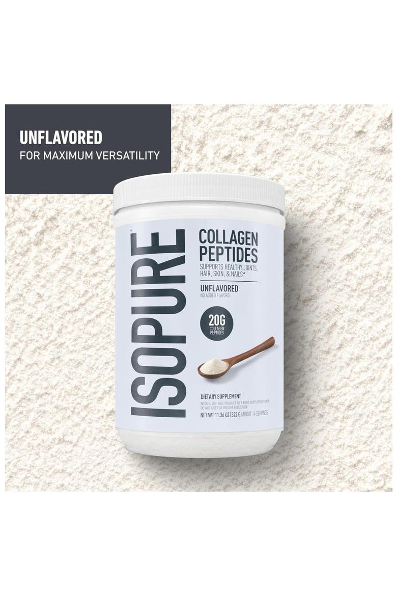 Collagen Peptides Powder with Vitamin C and Biotin, 20g Collagen Per Serving, 11.36 oz, Alternate, color, None