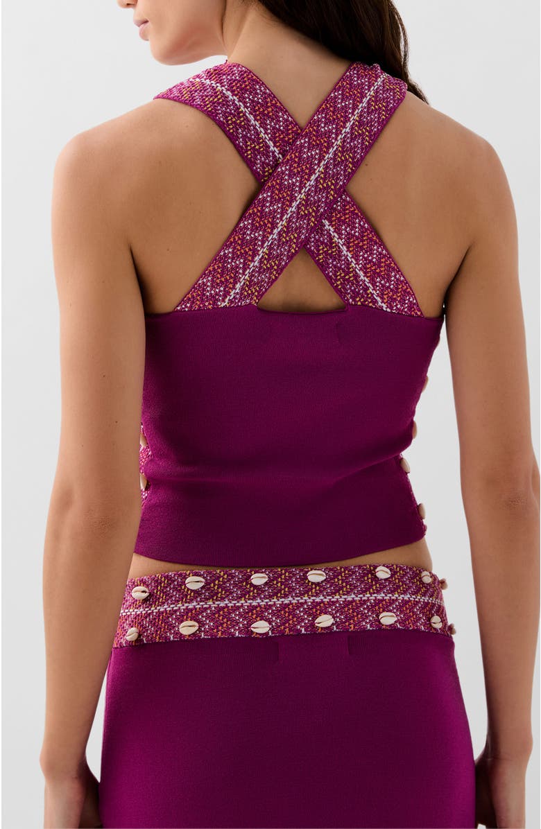 Scalpers Shell Knit Top, Alternate, color, Purple