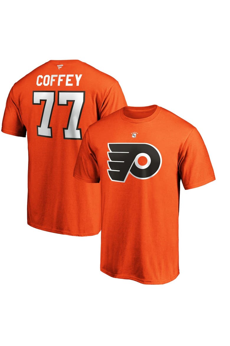 Men's Fanatics Branded Paul Coffey Orange Philadelphia Flyers Authentic Stack Retired Player Name & Number T-Shirt, Main, color, Orange