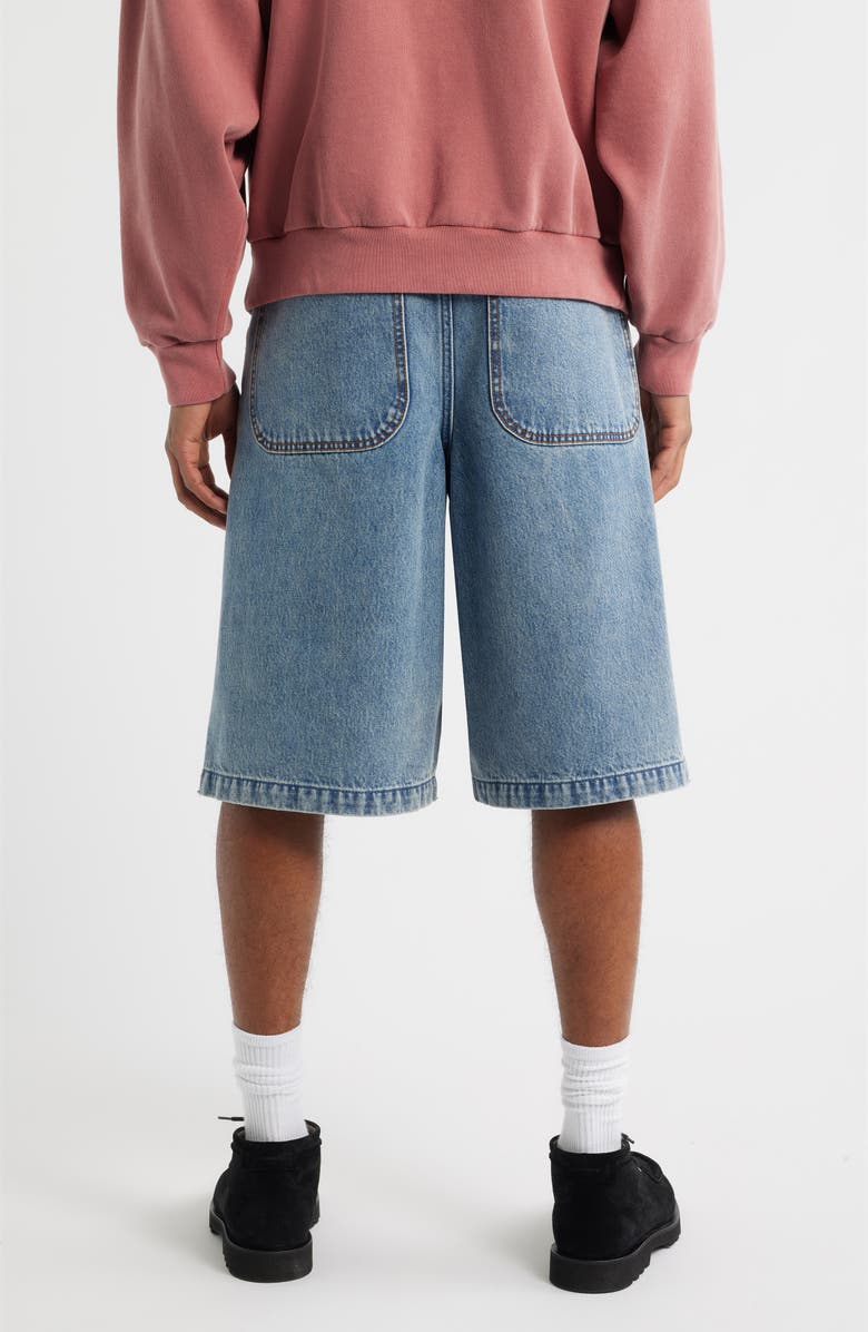Elwood Big Baggy Denim Shorts, Alternate, color, Pale Indigo
