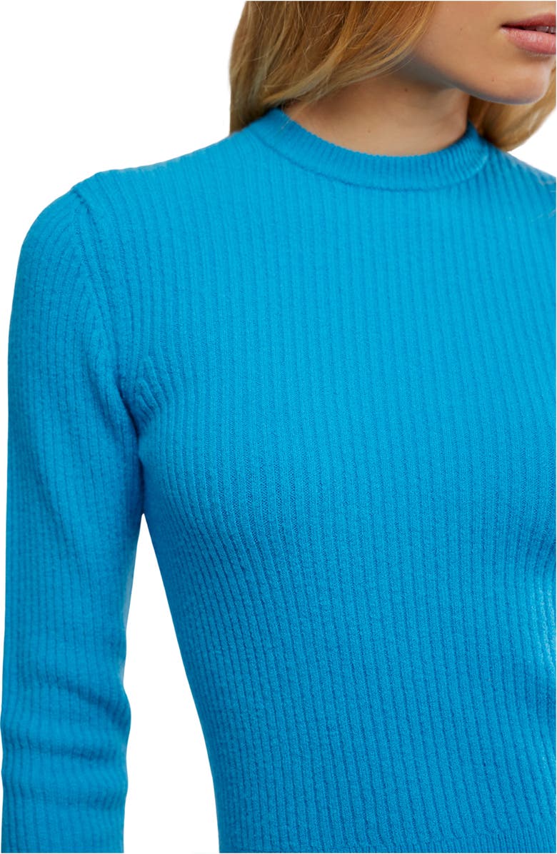Free People Even After Rib Sweater, Alternate, color, Swedish Blue