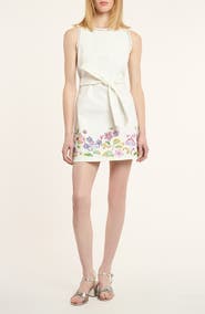 Cinq à Sept Jardin Bohème Embroidered Shift Dress
