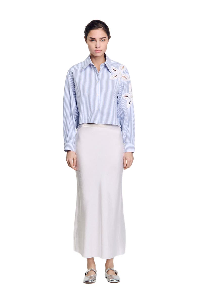 SANDRO Striped shirt, Alternate, color, 