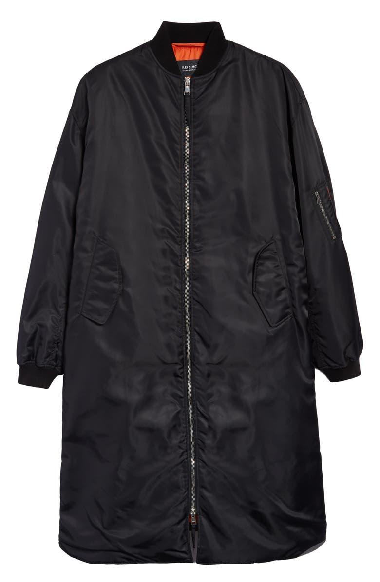 Raf Simons Elongated Bomber Jacket, Alternate, color, 
