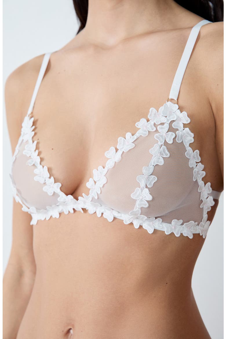 PS I Love You Triangle Bralette, Alternate, color, ECRU