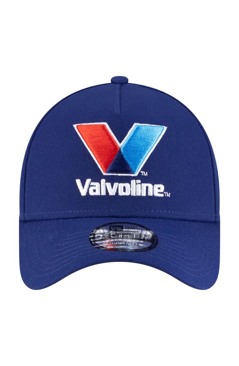 New Era Men's New Era Blue NASCAR Kyle Larson Valvoline 9FORTY A-Frame Adjustable Hat, Alternate, color, Blue