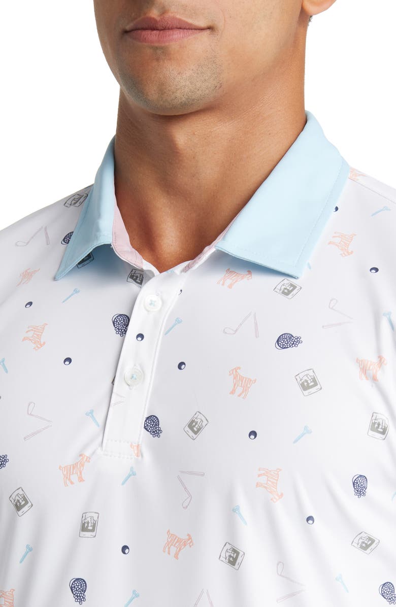 Swannies Amendt Print Golf Polo, Alternate, color, 