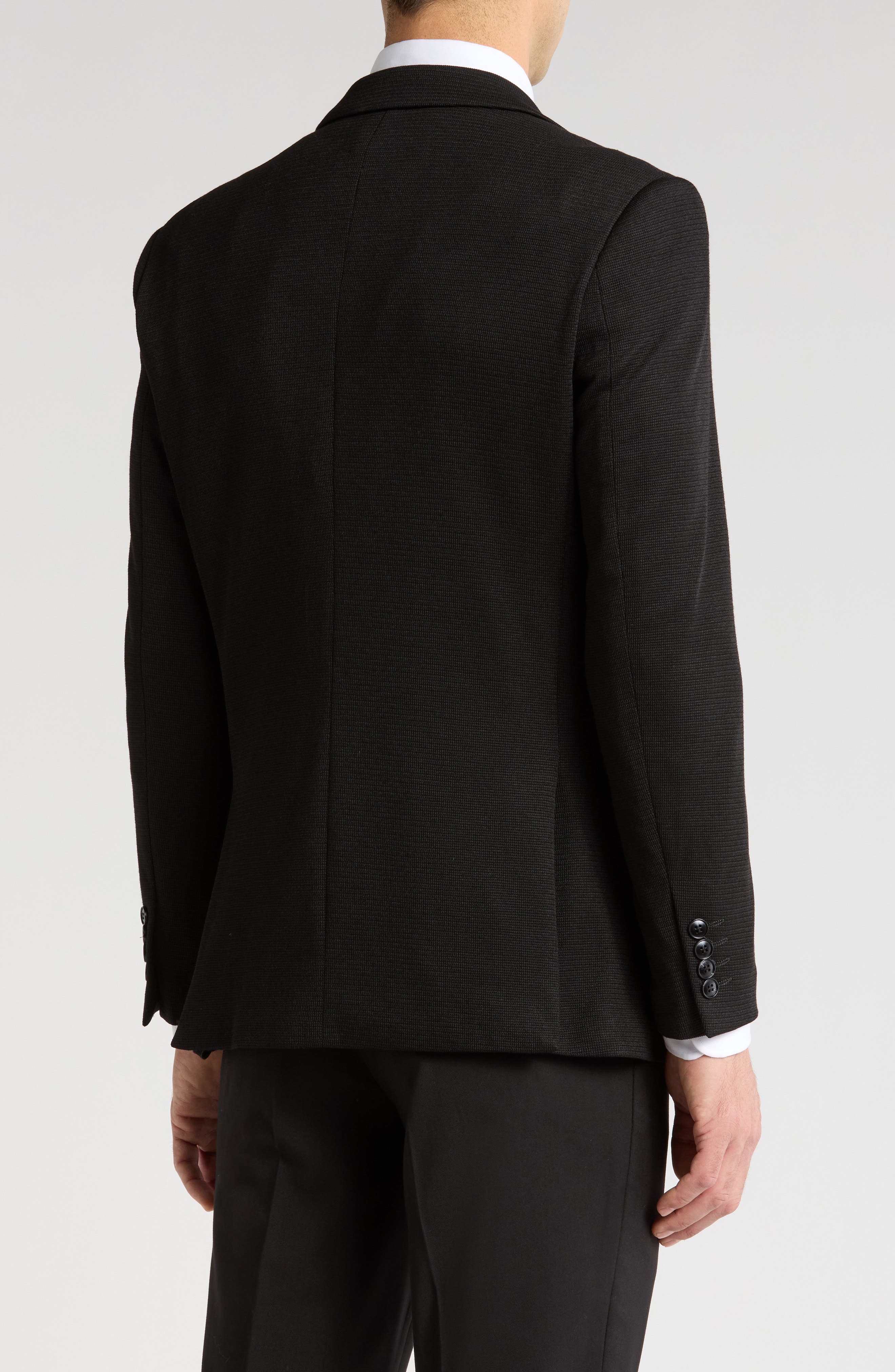 Slim Fit Knit Blazer - image 2