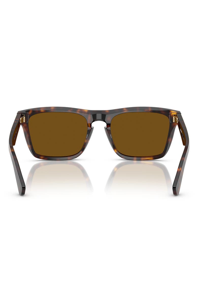 Burberry 57mm Square Sunglasses, Alternate, color, Dark Havana