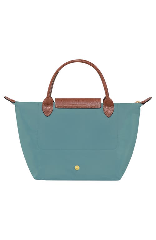 Shop Longchamp Small Le Pliage Original Top Handle Bag In Eucalyptus