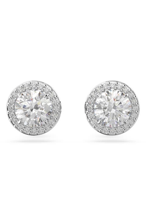Una Pavé Crystal Stud Earrings