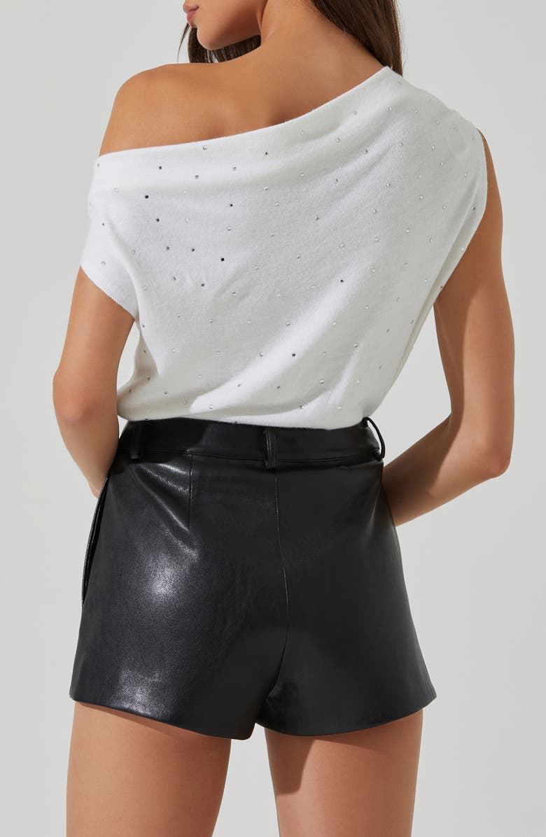 ASTR the Label Devin Embellished One-Shoulder Sweater, Alternate, color, 