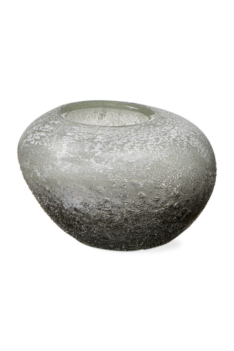 Swell Art Glass Vase Decorative Gray Novelty for Summer Decor, Main, color, Gray