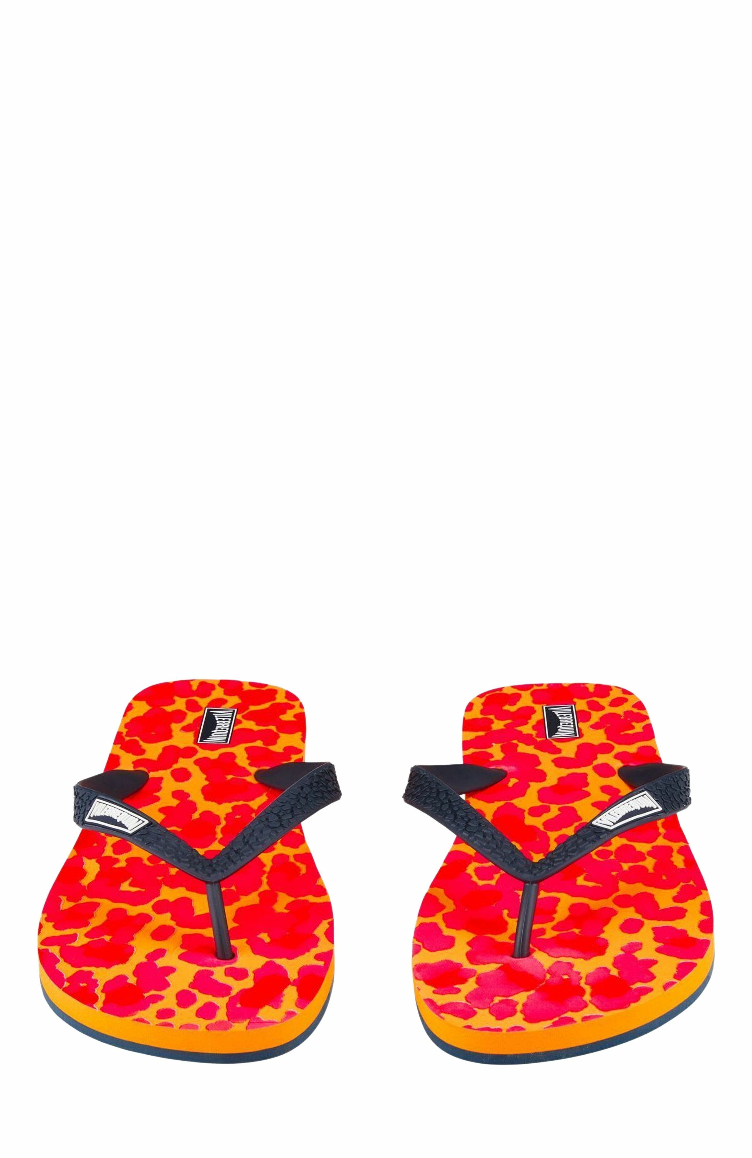 Vilebrequin Men's New Leopard Beach Flip Flops, Alternate, color, 