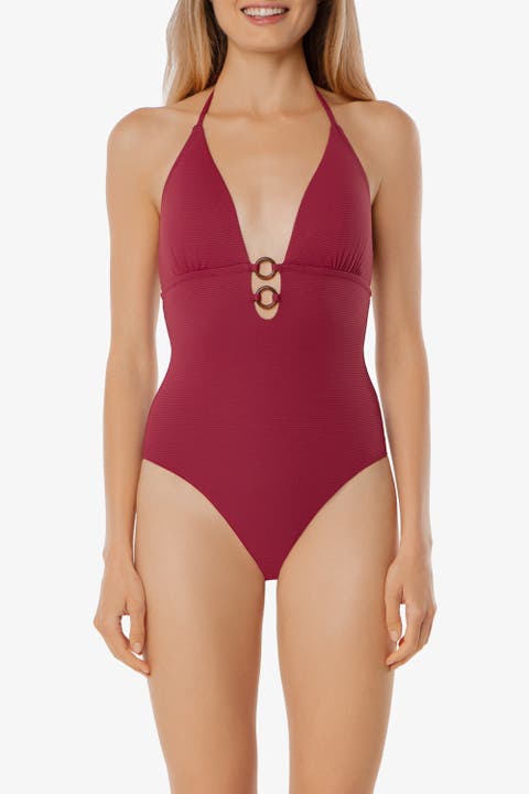 Tortoise Ring Plunge One-Piece