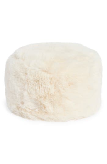 Nanette Lepore Elegant Faux Fur Hat In White