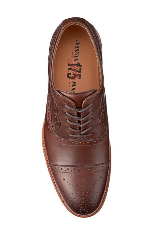 Johnston & Murphy Conard 2.0 175th Wingtip Oxford In Tan Oiled American Full Grain