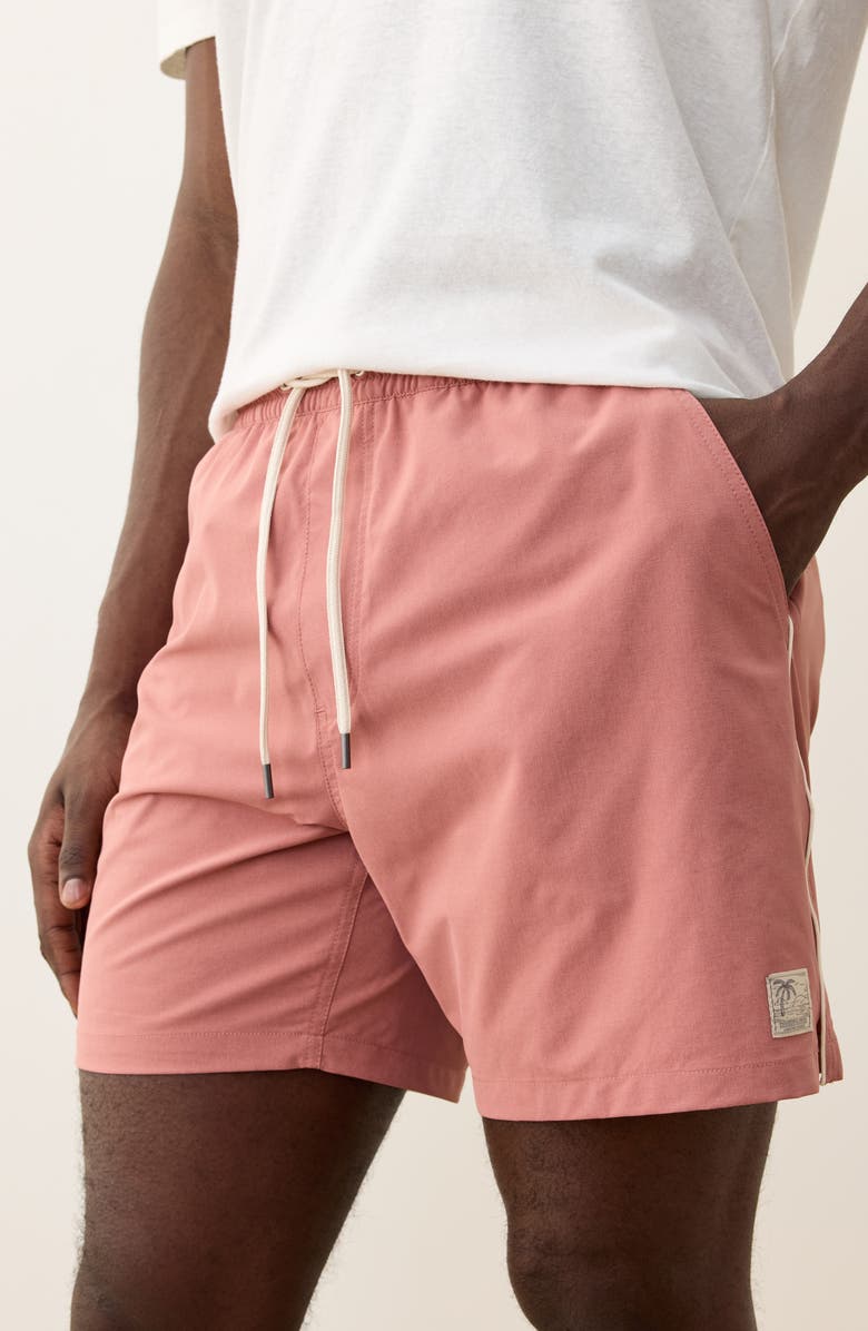 Marine Layer Lined Sport & Swim Trunks, Alternate, color, Withered Rose