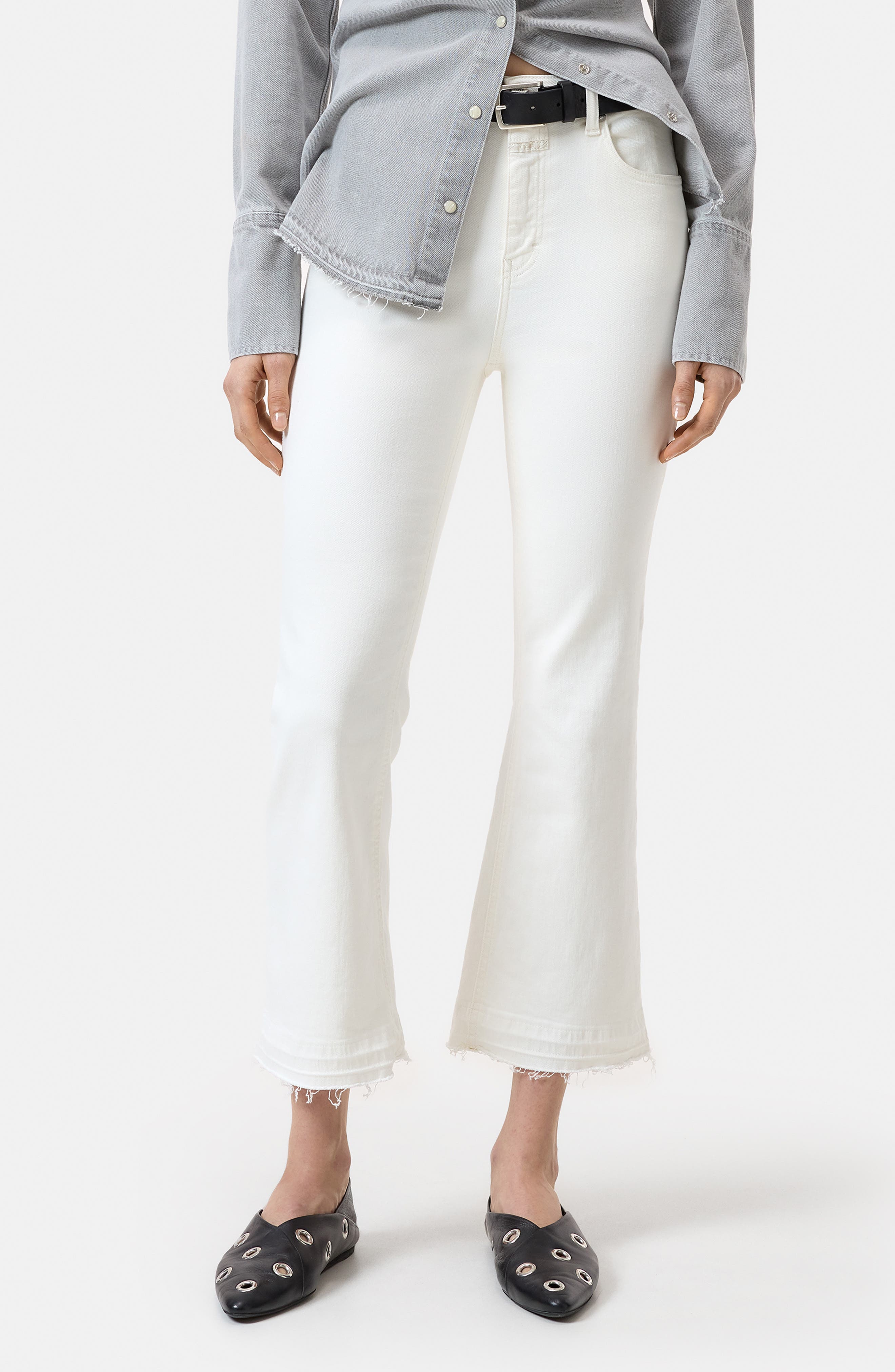 Closed Hi-Sun Crop Flare Leg Jeans