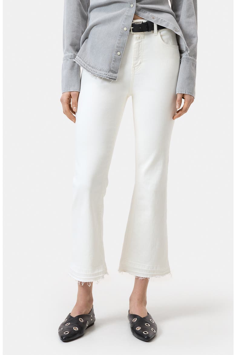 Hi-Sun Crop Flare Leg Jeans, Main, color, IVORY